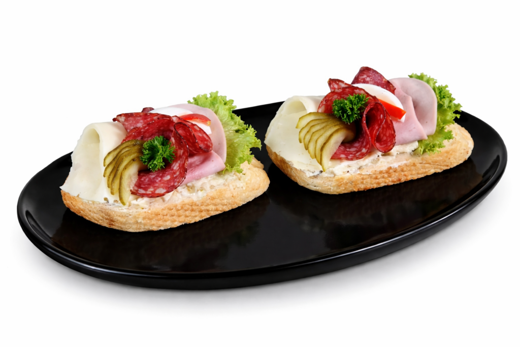 Chlebíček Mix v nabídce kavárny caffé gp