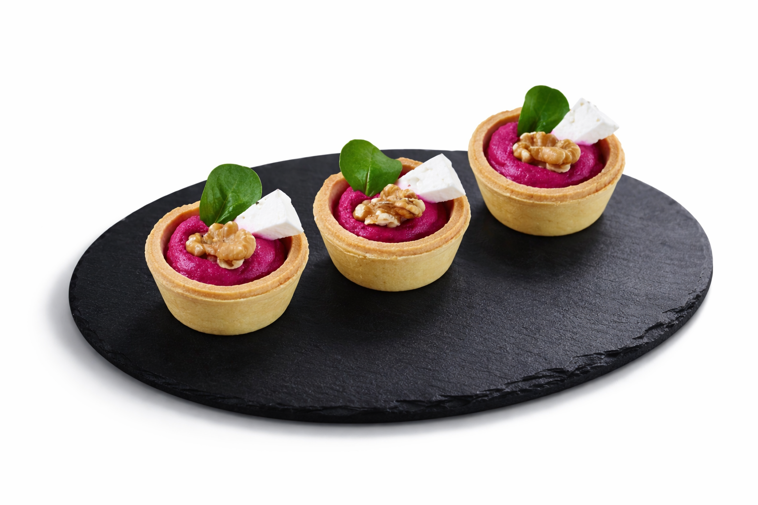 Mini košíček s krémem z červené řepy v nabídce kavárny GP Caffé