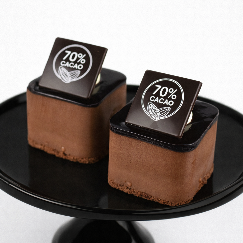 čokoládová kostka 70% kakaa v nabídce kavárny Caffé GP