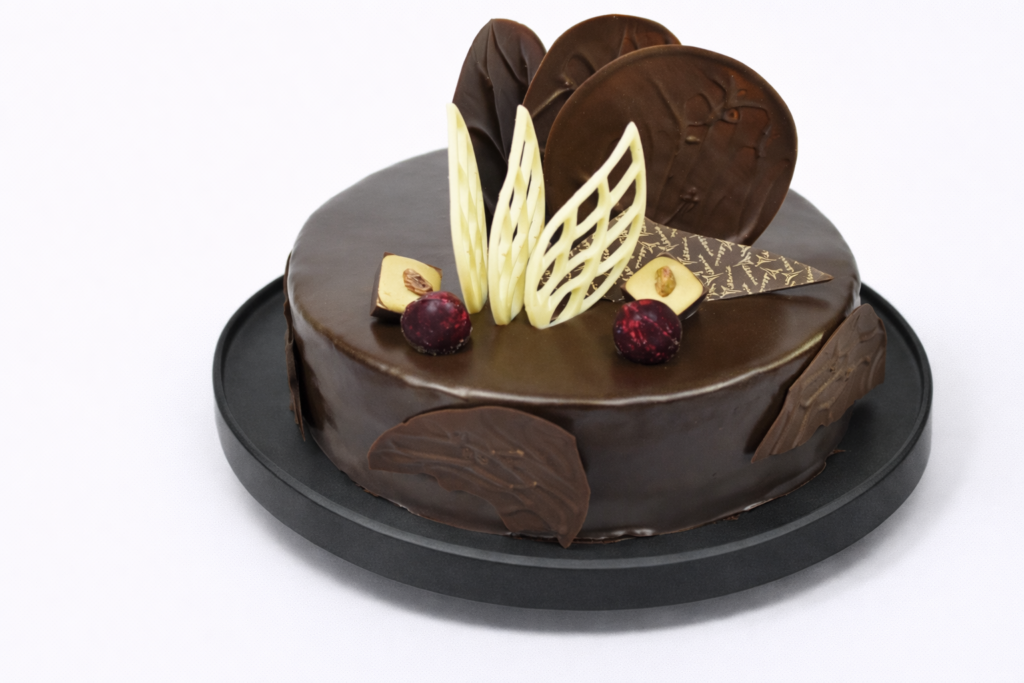 Čokoládový dort 70% kakaa v nabídce kavárny GP Caffé