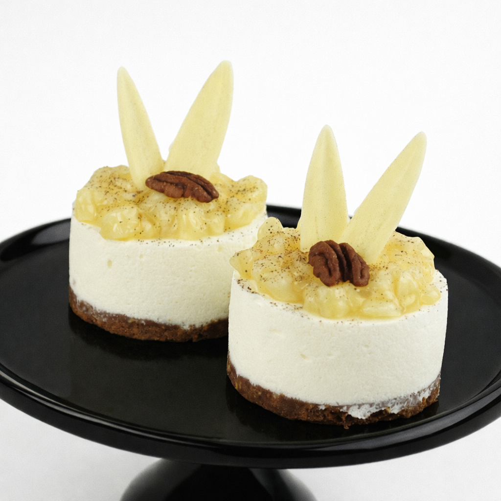 Tvarohový dezert s jablky v nabídce kavárny Caffé GP